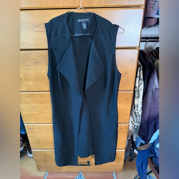 INC International Concepts Tops - Chic Black Drape Vest